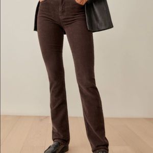 NEW - Reformation Peyton Corduroy - Brown